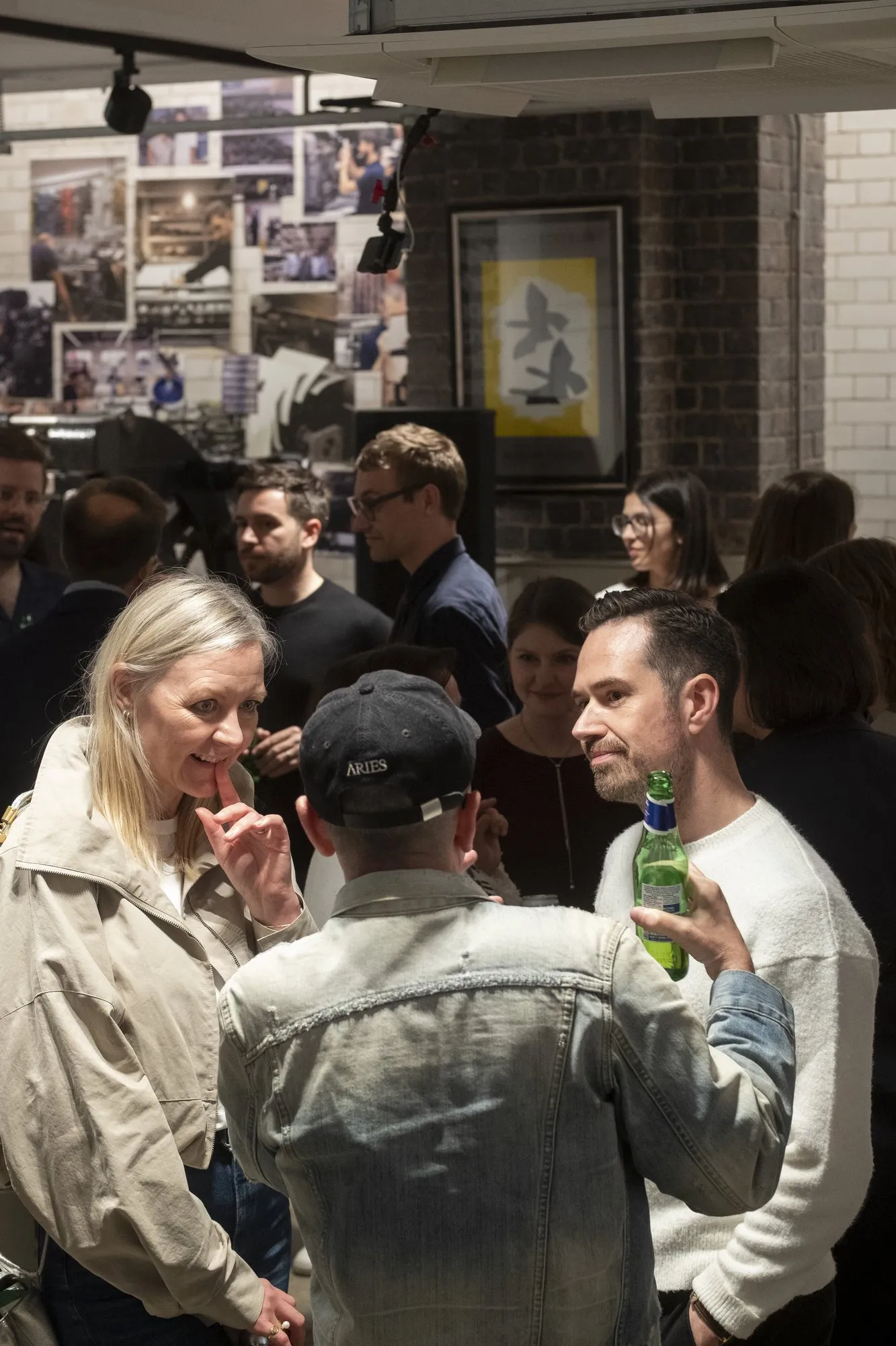 Guests talking after the talks